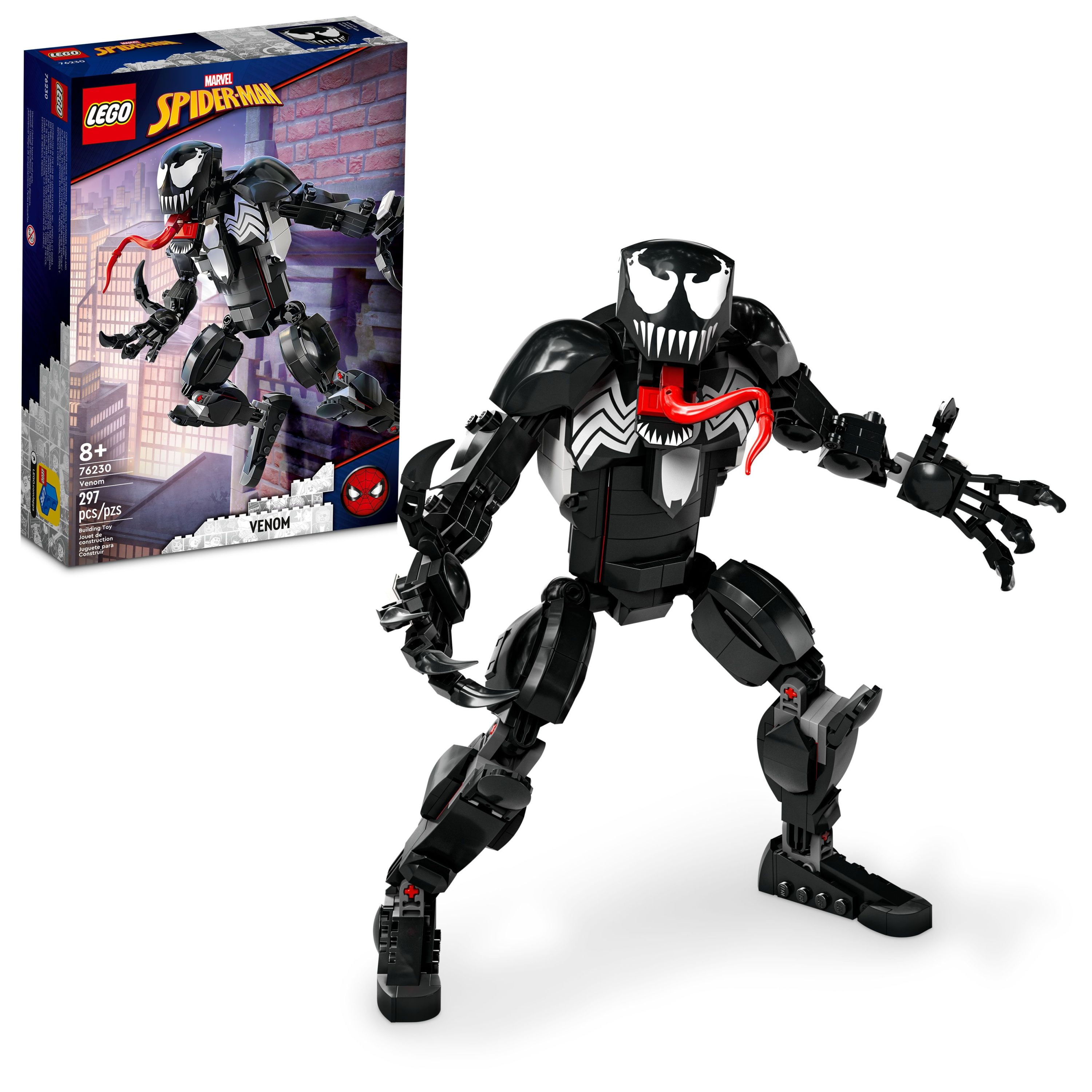 LEGO Marvel Venom Figure, 76230 Fully Articulated Super Villain Action Toy, Spider-Man Universe Collectible Set, Alien Toys for Boys and Girls