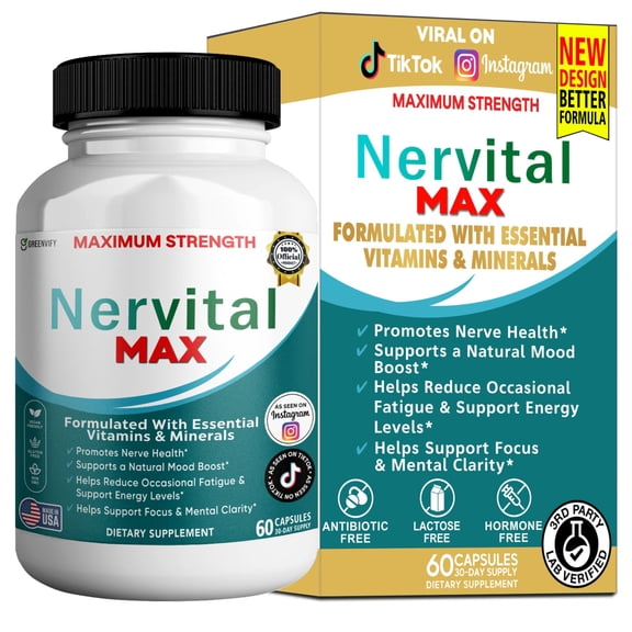 GreenVify Nervital Max – Daily Nerve & Support Supplement