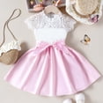 thumbnail image 6 of Rhuody Girls Dress Sleeveless Floral Dresses Round Neck Solid Color Party Gown Trend Wear 6-7 Years Pink, 6 of 9