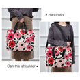 thumbnail image 6 of FORMRS 16" Laptop Sleeve Bag Carrying Case with Handle Travel Shoulder Briefcase, Pink and Red Flowers, 6 of 8