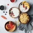 thumbnail image 3 of OUSITAID Conditiclusy Wooden Salad Bowl Set of 4 - Individual Salad Bowls for Salad  Fruits and Cereal, 3 of 8