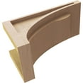 thumbnail image 6 of 6"W x 12"D x 6"H Wide Viola Rough Cedar Woodgrain TimberThane Corbel, Primed Tan, 6 of 6