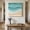DarkTurquoise, variant on Ships Next Day Canvas Wall Art 10"x10", Turquoise Wood Framed Canvas Print Painting, Ocean Wave Stripes Modern Abstract Beach Ready to Hang Small Picture Wall Decor for Home Kitchen Nursery Office