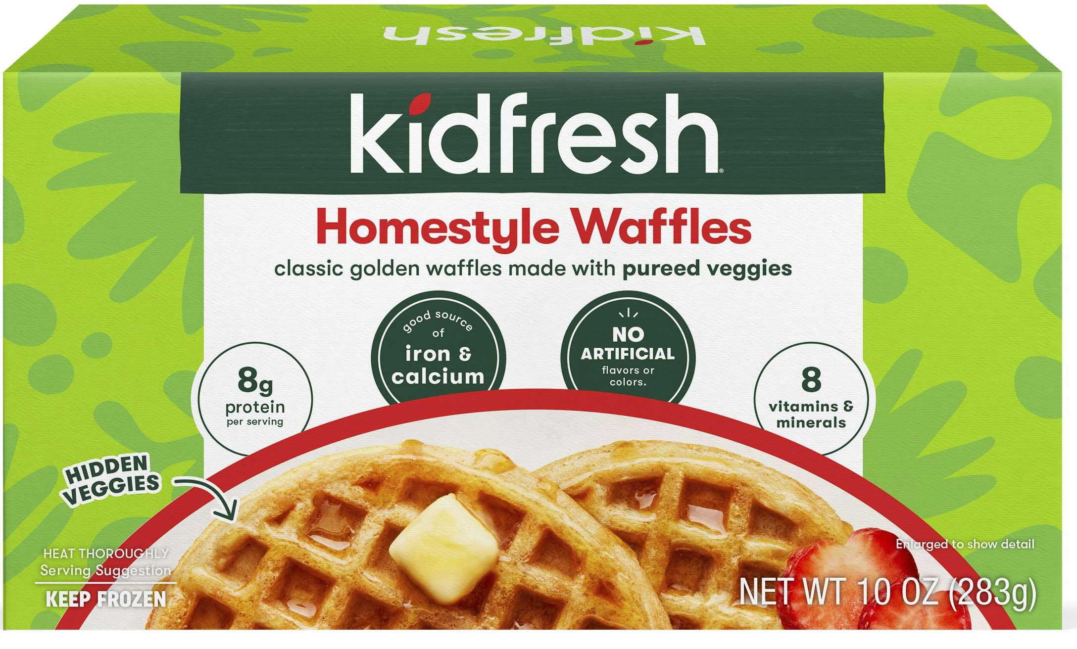 Kidfresh Homestyle Waffles, 10 Ounce 8 per Case