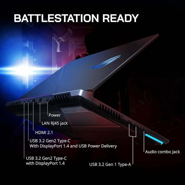 ASUS ROG Strix G17 17.3" QHD 240Hz Gaming Laptop, AMD Ryzen 9-7845HX, NVIDIA  GeForce RTX 4060, 64GB DDR5, 2TB PCIe SSD, RGB Backlit Keyboard, Wi-Fi 6E,  Win 11, Gray, 128GB Hotface Extension