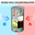 thumbnail image 2 of 20oz Coffee Tumblers Pioneer Flower Stainless Steel Vacuum Insulated Travel Tumbler Coffee Cups Mug with Lid and Straw with Cleaning Brush for Cold & Hot Drinks, 2 of 5