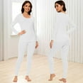 thumbnail image 2 of COMFREE Thermal Underwear for Women, Ultra Soft Long Johns Set Base Layer Top and Bottom for Cold Weather, 2 of 6