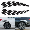 thumbnail image 3 of Lefu 2pcs Car Racing Flag Stickers Decals Wheel Eyebrow Vinyls Checkered Flags, 3 of 9