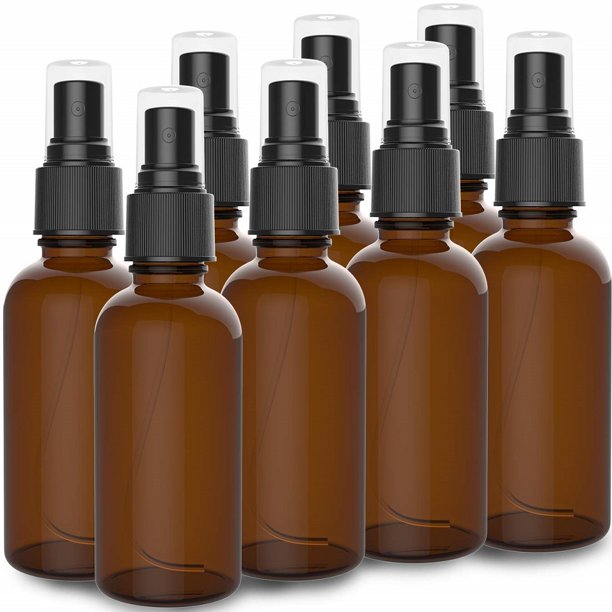 The Bottle Depot Bulk 8 Pack 2 Oz Amber Glass Bottles with Dropper