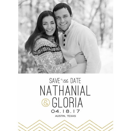 Zig Zag Glam Standard Save the Date