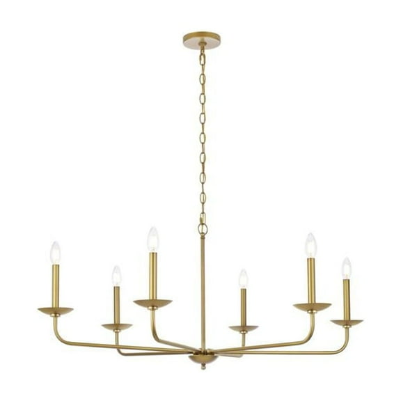 Cohen 42 inch pendant in brass