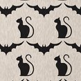 thumbnail image 2 of Simply Daisy Cats and Bats Cream Halloween Chenille Area Rug, 3' x 5', 2 of 5