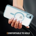 thumbnail image 3 of Decase Magnetic Case for iPhone XR,Compatible with Mag-safe,Military-Grade Protection,Slim Stylish Non-Yellowing Shockproof Case for iPhone XR,Clear Anti-Scratch Back Cover,Blue, 3 of 8