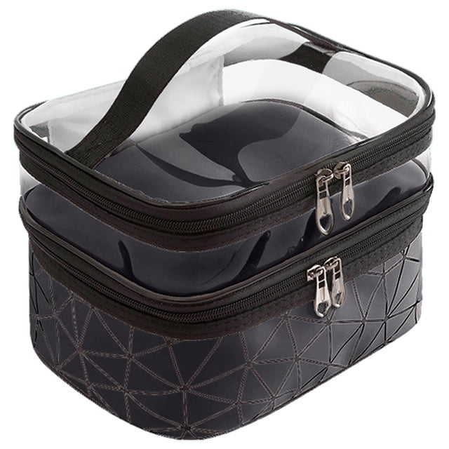 Makeup Bags Double layer Travel Cosmetic Cases Organizer