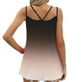 thumbnail image 6 of Women's Sleeveless Tank Cami Tops Casual Blouse Tunic Tees Summer Dressy Crewneck Shirts Gradient Color Crew Neck Blouses(Rose Gold,XXL), 6 of 6