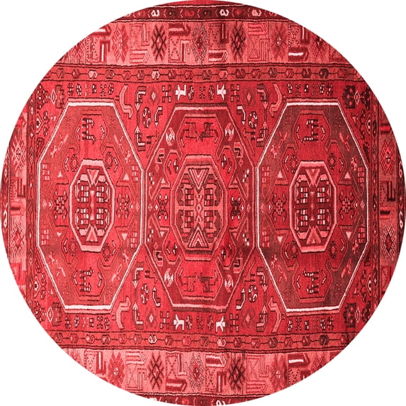 Ahgly Company Indoor Round Persian Red Traditional Area Rugs, 6' Round
