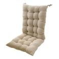 thumbnail image 4 of Cojín para silla de comedor shamjiam respaldo alto poliéster con lazos beige, 4 of 8