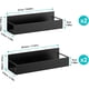 thumbnail image 5 of Organizador de especias magnético de metal negro, accesorio duradero para refrigerador con imán fuerte para ahorrar espacio en la cocina (4 piezas), 5 of 8