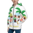 thumbnail image 2 of Sikiie Gnomes Summer Beach1 Zip Up Hoodie Teenage, hoodies for Teenage, Zipper Sweatshirt Jacket for Daily, Traveling-, 2 of 6