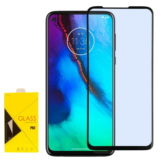 Motorola Moto G Stylus Screen Protector, 9H Hardness Anti-Scratch Full Glue Tempered Glass Screen Protector Film [3D Curved Glass, Bubble Free] HD Clear Black Compatible with MOTOROLA Moto g stylus