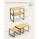 thumbnail image 3 of Organizadores de Cocina, Juego de 4 Estantes de Cocina, Apilables, Expandibles, Metal y Madera de Ingeniería, Negro y Natural, 3 of 7