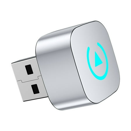 2 in 1 Wireless CarPlay & Android Auto Adapter for Android Convert Wired to Apple Carplay Wireless Adapter for Cars Plug and Play(White)