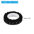 thumbnail image 2 of Unique Bargains 0.6' Wide 2 Yards Self Adhesive Lace Tape Ribbon Stickers Masking Cotton Decorative for Craft, Black 3 Pcs, 2 of 6