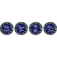 thumbnail image 2 of Darling Souvenir Leaf Border Wedding Party Theme Stickers chocolate Labels 190 Pcs- Navy Blue, 2 of 2