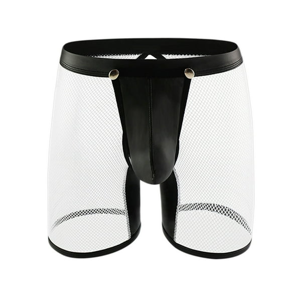 Mens Underwear Man Mesh Hollow Out Lingerie Breathable knickers Underpants Underwear