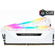 CORSAIR Vengeance RGB Pro 16GB (2 x 8GB) 288-Pin PC RAM DDR4 3200 (PC4 25600) Desktop Memory Model CMW16GX4M2E3200C16W