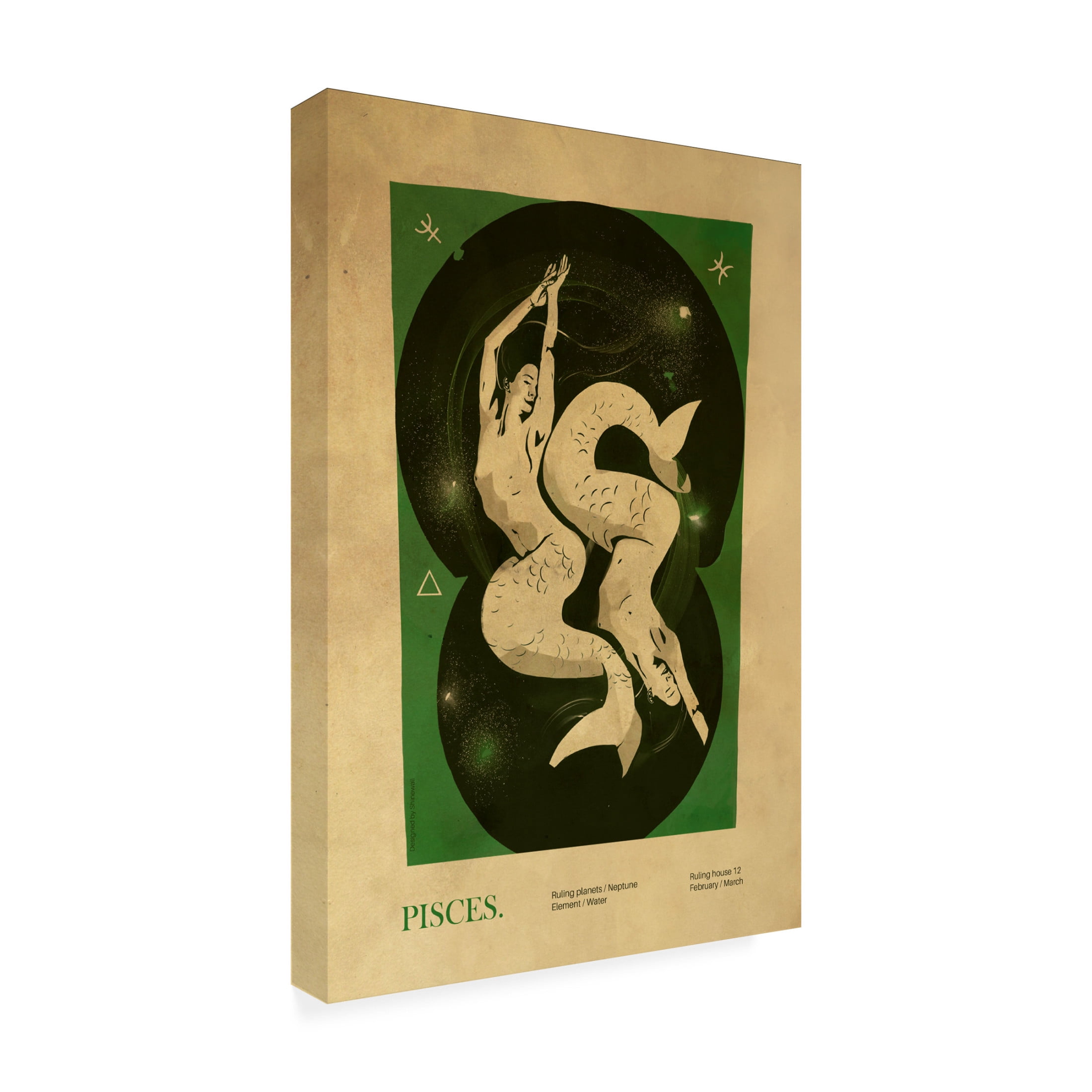 Trademark Fine Art Dionisis Gemos  Pisces print Canvas Wall Art