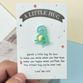 thumbnail image 7 of Callipe Pocket Hug Cartoon Dinosaur Decoration with Greeting Card A Little Hug Green Frog Resin Ornament Friends Family Birthday Anniversary Gift, 7 of 7