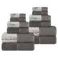 thumbnail image 3 of Superior Lodie Cotton 12 Piece Towel Set, Ivory-Charcoal, 3 of 10