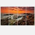 thumbnail image 2 of Vagues Orageuses Se Jetant dans des Rochers - Impression sur Toile Photo de Plage, 2 of 3