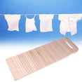 thumbnail image 1 of Mobutofu 1Pack Beige Traditional Design Washboard for Clothes 19.7x6.7x0.4in, 1 of 6
