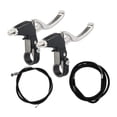 thumbnail image 4 of Almencla Bike Brake Levers Set Maintain Front and Rear Brake Set for Home Work Garage silver, 4 of 8