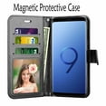 thumbnail image 4 of Tekcoo Wallet Cases for 2018 Samsung Galaxy S9 / S9+ / S9 Plus / Note 9, Tekcoo Premium PU Leather Folio Flip Cover Kickstand & Credit Slots Wrist Strap Protective Case -Black, 4 of 5