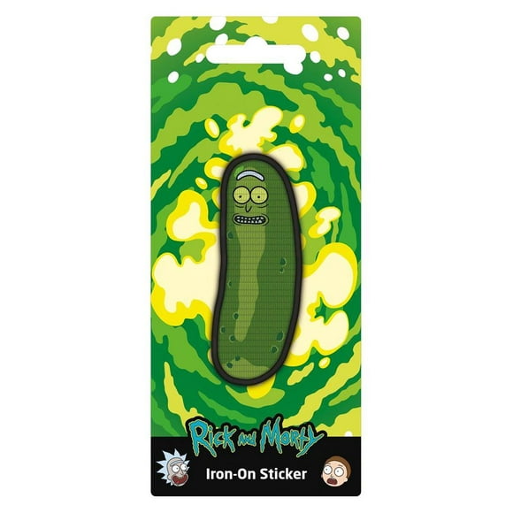 Rick And Morty Embroidered Pickle Rick Iron On Patch