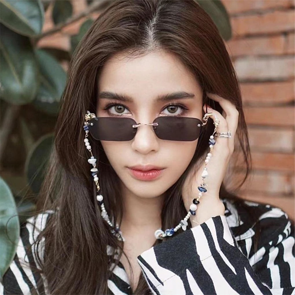 Langgg Trendy Fashion Transparent Sunglasses for Women, Hip Hop