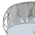 thumbnail image 5 of SAFAVIEH Charing 2 Light 15.4 in. Dia. Cross Flush Mount, Chrome, 5 of 7