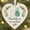 D, variant on Friendship Heart Ornament 3.14in, Acrylic Sea Glass Heart Keepsake, Handmade Friendship Decor for Sister, Family, Loyalty Gift, Christmas Tree Hanging Decoration(C)