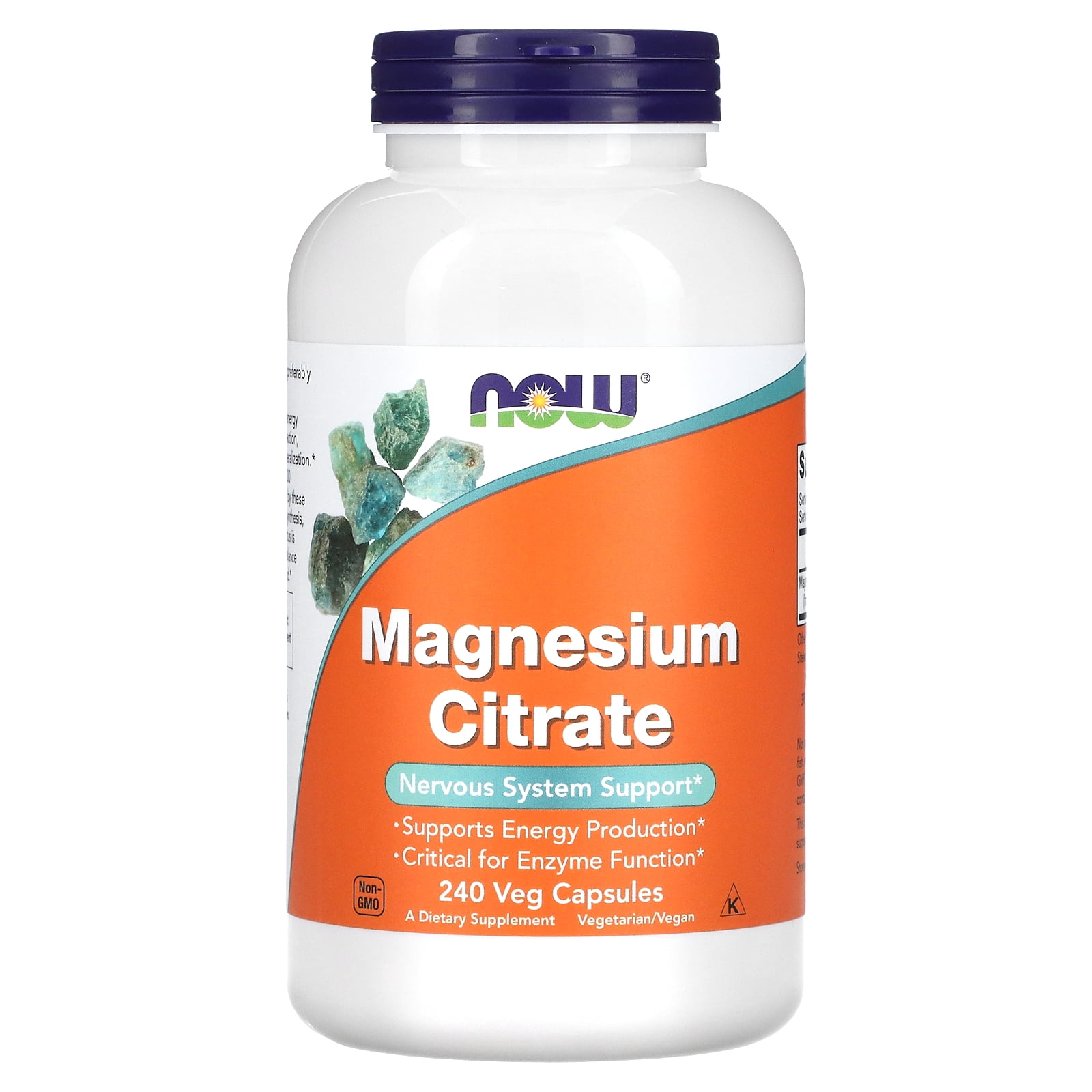 Magnesium Citrate, 240 Veg Capsules, NOW Foods