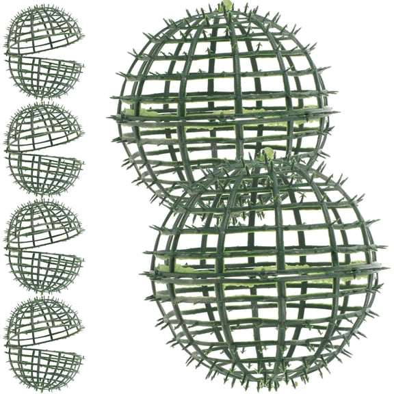TABLZONE 6pcs Ball Rack Greenery Balls Decor Artificial Plant Topiary Frame Plastic for DIY Floral Arrangements