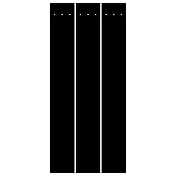 PERFECT FLETCH arrow cresting wraps by Perfect Strike Archery. MATTE BLACK. Adhesive backed premium vinyl. 7" Arrow Wraps. (12)