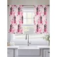 thumbnail image 5 of Cute Halloween Sheer Curtains 45 Inch Length 2 Panels Set for Living Room/Bedroom, Spooky Pumpkins Fall Bat Cat Witch's Hat Curtain Sheers Drapes Rod Pocket Curtains Window Treatment Set 52''x45''x2, 5 of 7