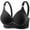 Black, variant on Bras for Women Pack Plus Size Wireless Bras Full Coverage Push Up Spaghetti Strap Sports Bralettes Breathable Casual Underwear