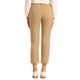 thumbnail image 3 of Pantalones de trabajo de mujer Inspire Chic de cintura alta, con elástico en la parte posterior, de longitud hasta el tobillo, talla XL, color caqui claro, sólido, 3 of 5