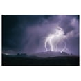 thumbnail image 1 of Great BIG Canvas | "Lightning over Sedona, Arizona" Art Print - 36x24, 1 of 4