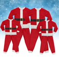 thumbnail image 6 of Kelon Family Matching Sets, Silk Satin Christmas Pajamas for Family with Red Bow, Matching Christmas Pajamas for Couples, Christmas Family Pajamas Matching Sets, Christmas Pjs for Family, 6 of 7