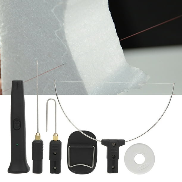 Kit de Cortador de Alambre Caliente, 10 cm 18 W Herramiente de Corte de Espuma de Alambre Caliente Cortador Eléctrico Mácina de Corte de Poliestireno de Espuma de Poliestireno